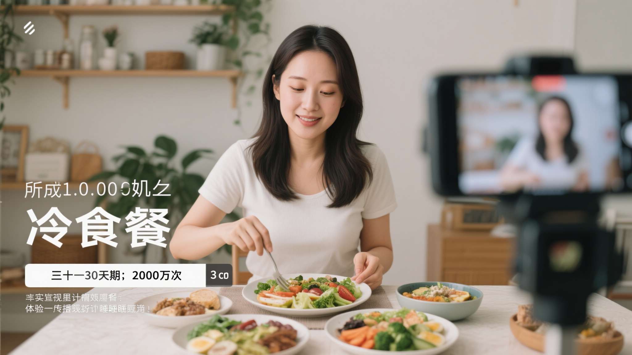 日本人无油晚餐 以某位拥有百万粉丝的健康博主为例,她连续30天记录冷食晚餐的体验视频累计播放量超