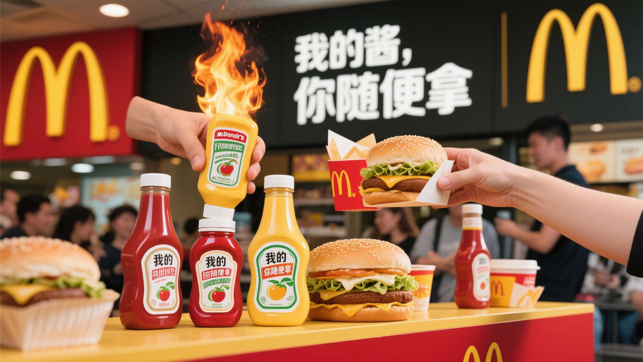 麦当劳和肯德基产品 商业竞争从不缺少火药味,但真正高明的对手,往往用一个出人意料的举动,就能在消费者